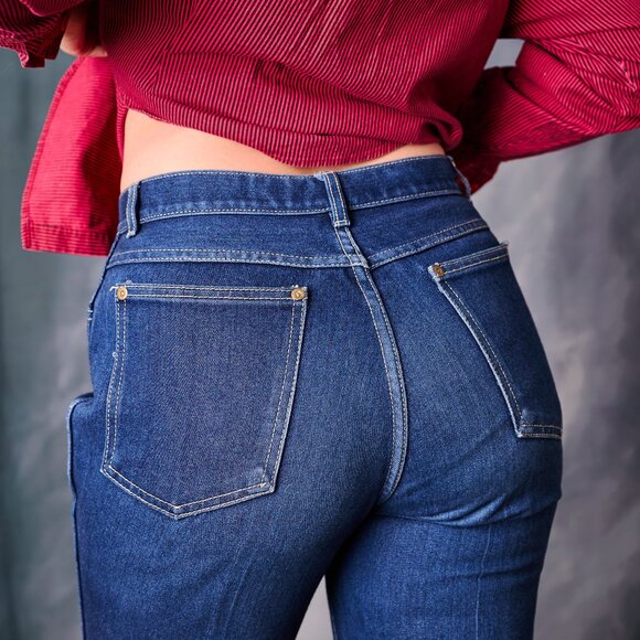 Vintage Boot Leg Denim Jeans Size 36/16 - Picture 2 of 5